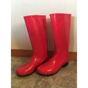 Charlotte Russe pink rain boots